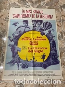 B&uuml;cher: CARTEL DE CINE LA CARRERA DEL SIGLO. TONY CURTIS. JACK LEMMON. NATALIE WOOD. 70X100 CM APROX. - :