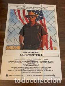 Libros: CARTEL DE CINE LA FRONTERA. JACK NICHOLSON. HARVEY KEITEL. 70X100 CM APROX. - :