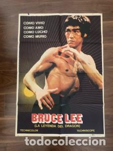 Libros: CARTEL CINE BRUCE LEE LA LEYENDA DEL DRAGON.70X100 CM. - HP GRAFICA: