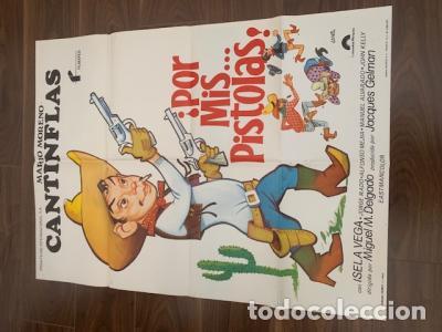 B&uuml;cher: CARTEL DE CINE CANTINFLAS POR MIS ... PISTOLAS !!. MARIO MORENO. ISELA VEGA. 70X100 CM APROX. - JAN