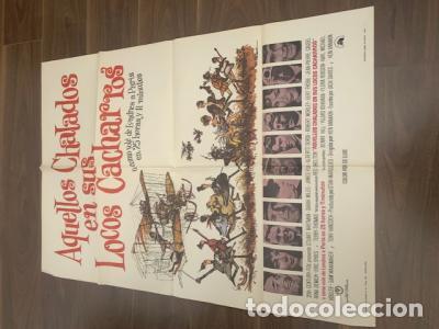 B&uuml;cher: CARTEL CINE AQUELLOS CHALADOS EN SUS LOCOS CACHARROS. STUART WHITMAN. 70X100 CM APROX. - MAD:
