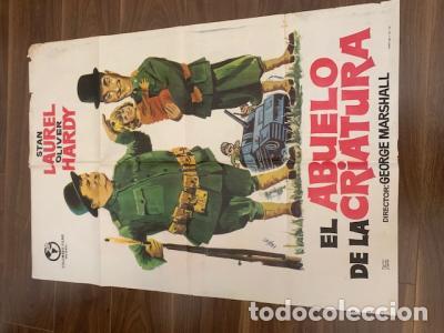 Libri di seconda mano: CARTEL DE CINE EL ABUELO DE LA CRIATURA. STAN LAUREL. OLIVER HARDY. 70X100 CM APROX. - VRHER: