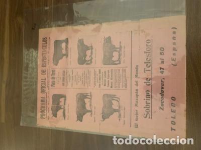 B&uuml;cher: CARTEL PROGRAMA DE CORRIDA DE TOROS MARCIAL LALANDA. FUENTES BEJARANO. MANOLO BIENVENIDA. 32X44 CM -