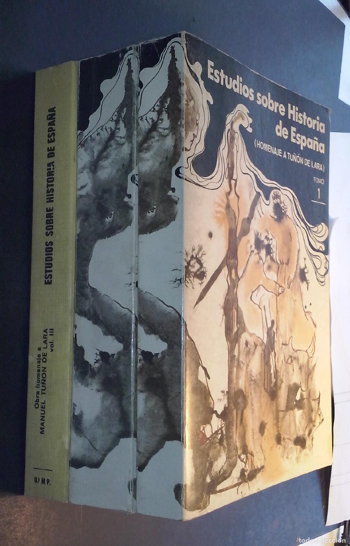 B&uuml;cher: Estudios de historia de Espa&ntilde;a.(Homenaje a Manuel Tu&ntilde;on de Lara). 3 tomos - AA. VV.: