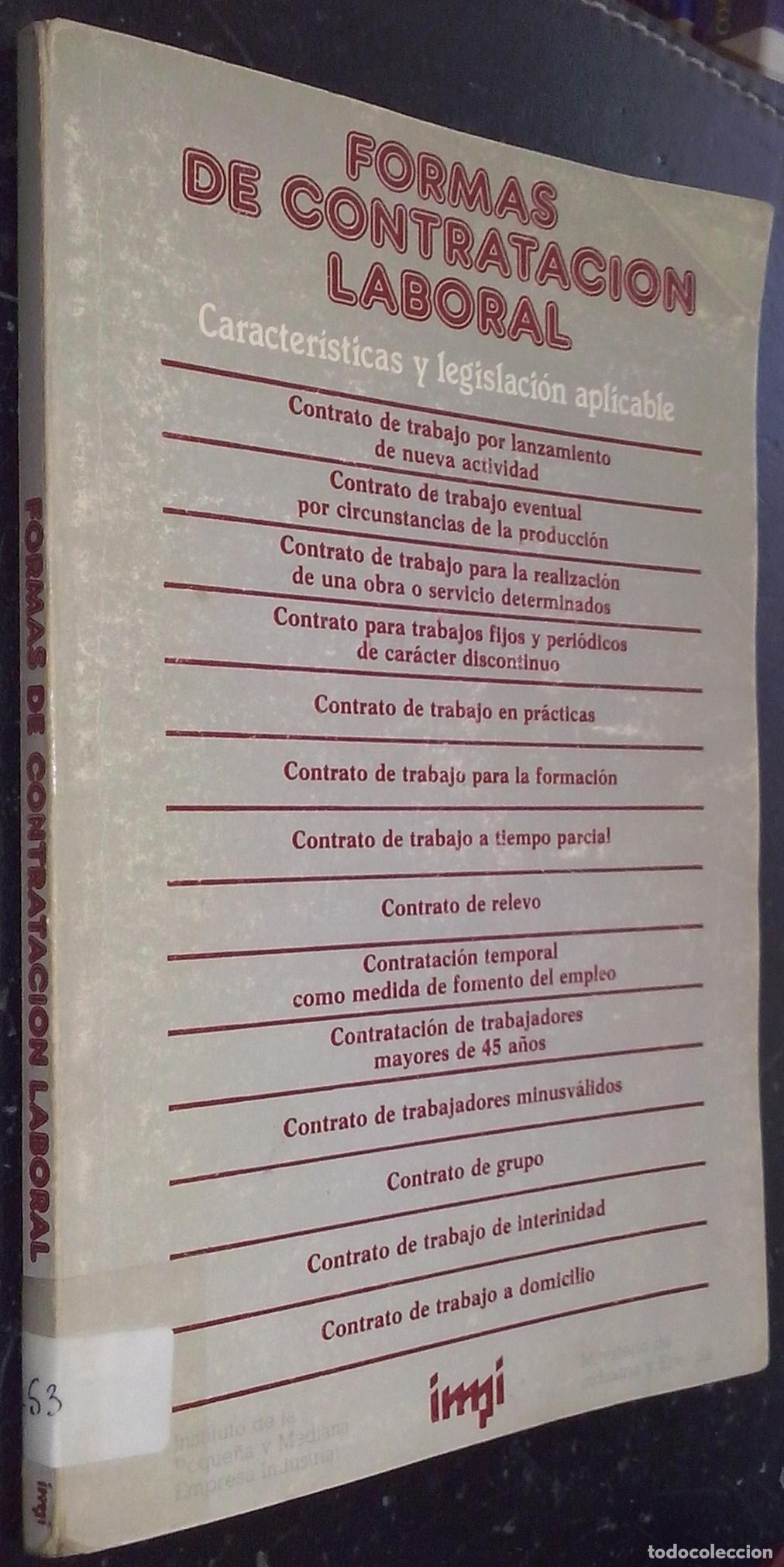 books: Formas de contrataci&oacute;n laboral. Caracter&iacute;sticas y legislaci&oacute;n aplicable - AA. VV.: