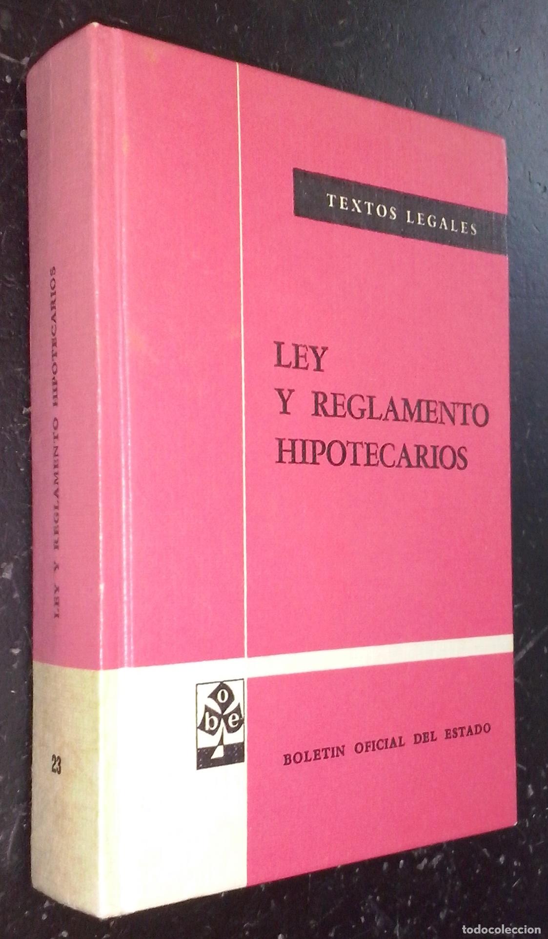 Libros: Ley y reglamento hipotecarios - AA. VV.: - Foto 1
