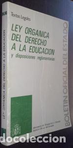 Libri di seconda mano: Ley org&aacute;nica del derecho a la educaci&oacute;n y disposiciones reglamentarias - AA. VV.:
