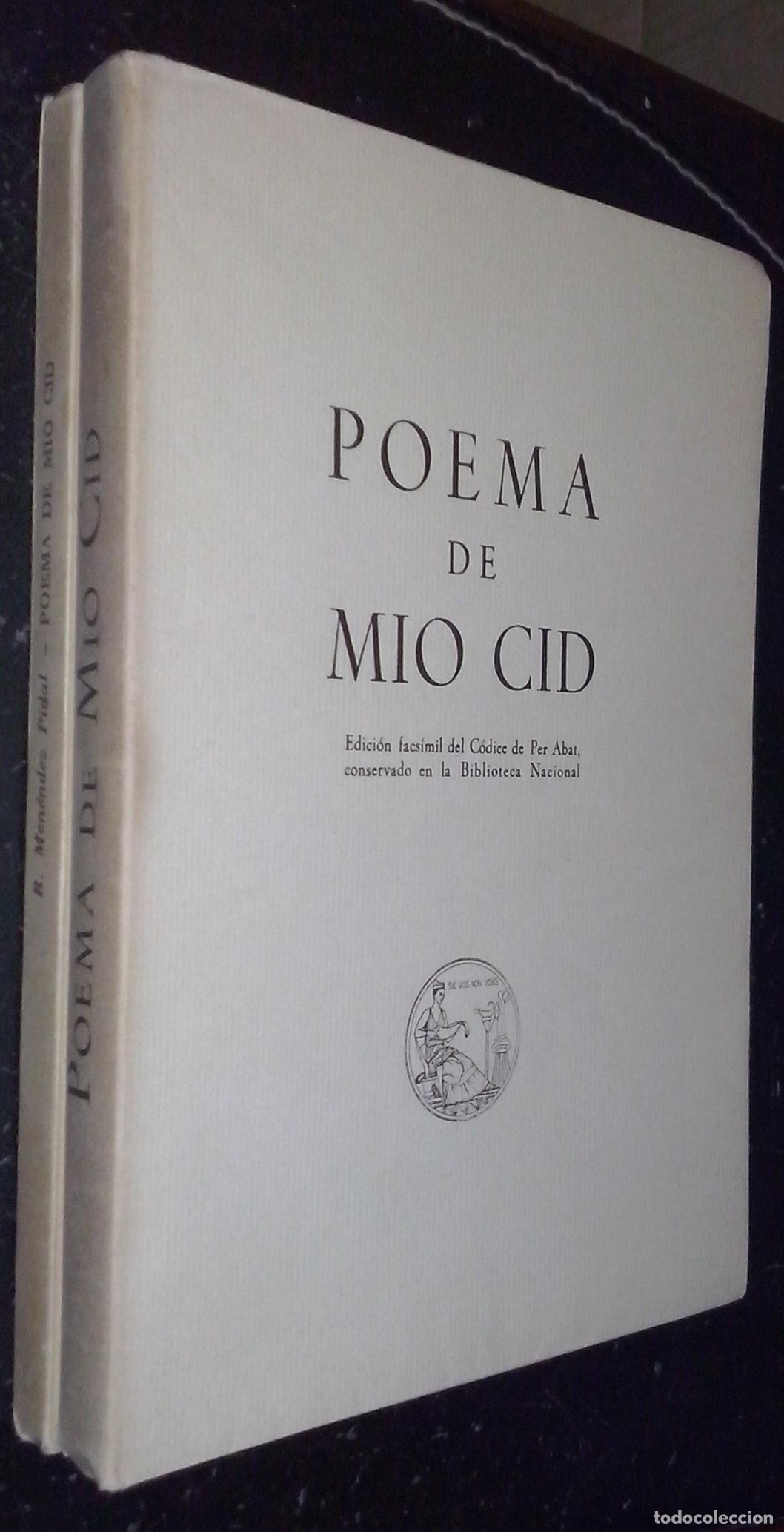 books: Poema de M&iacute;o Cid. Edici&oacute;n facs&iacute;mil del C&oacute;dice de Per Abat, conservado en la Biblioteca Nacional. Poe