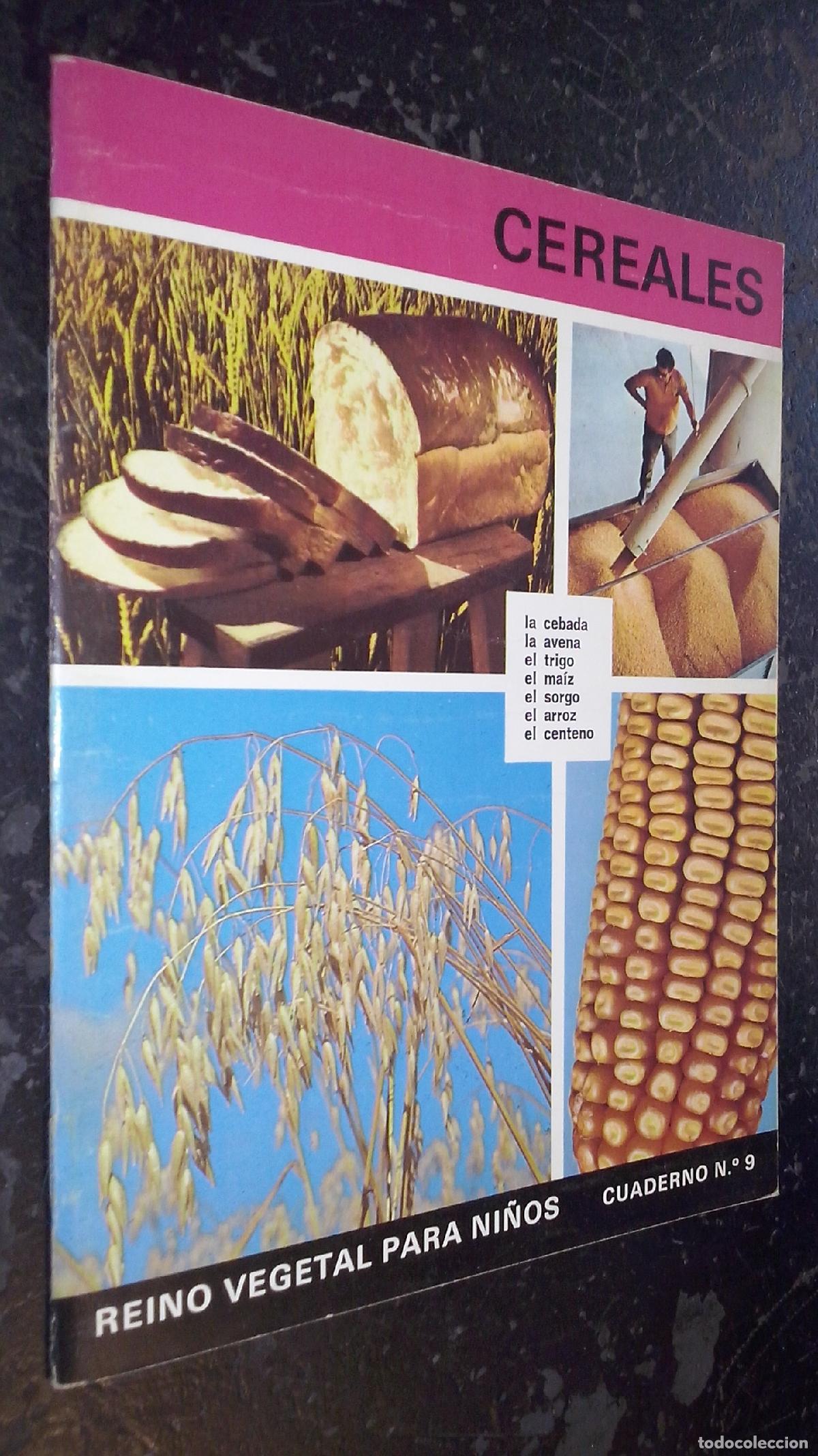 Libri di seconda mano: Reino Vegetal para Ni&ntilde;os. Cuaderno N&ordm; 9: Cereales: La cebada, la avena, el trigo, el ma&iacute;z, el sorgo,