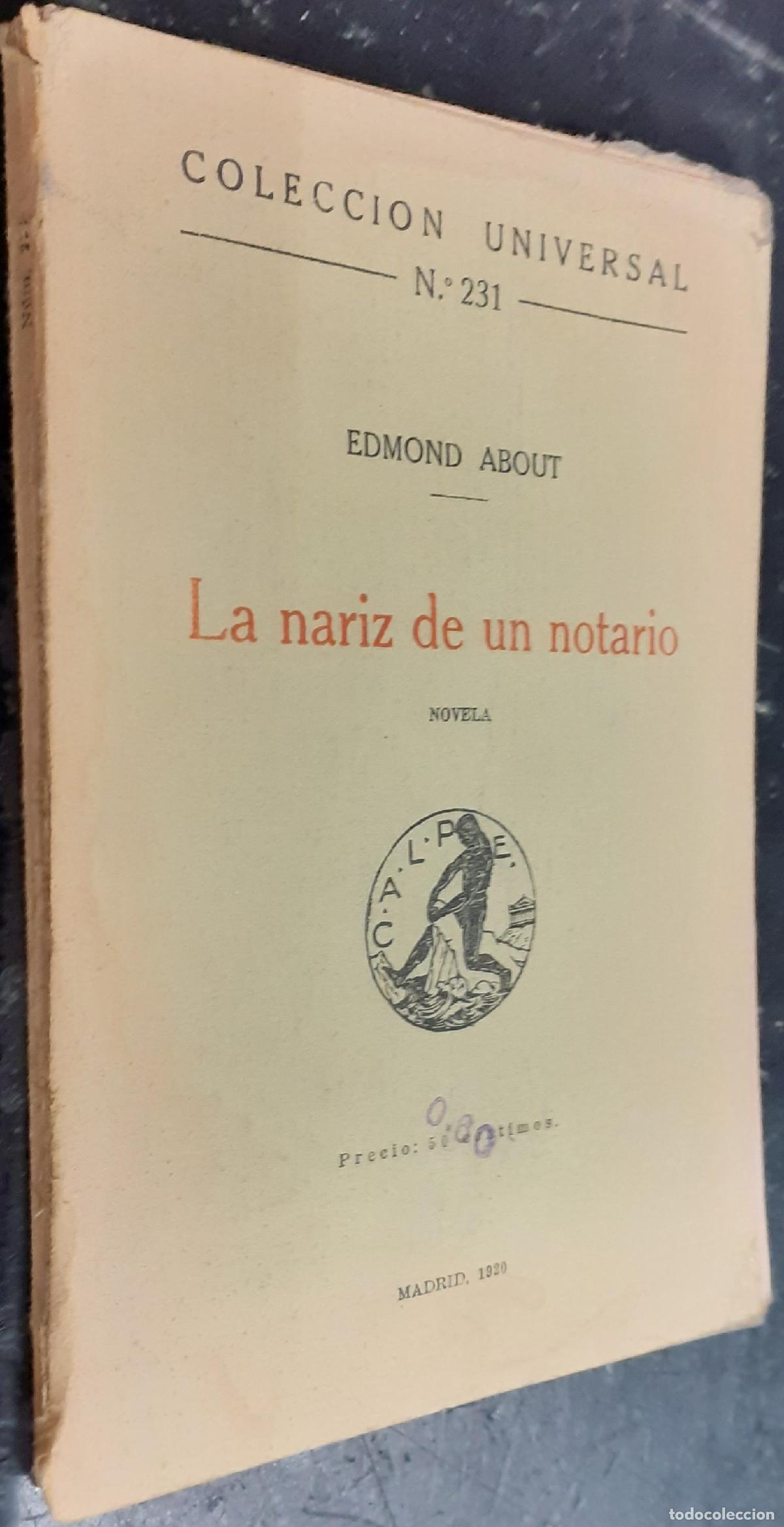 Libri di seconda mano: La nariz de un notario. Novela - ABOUT, Edmond: