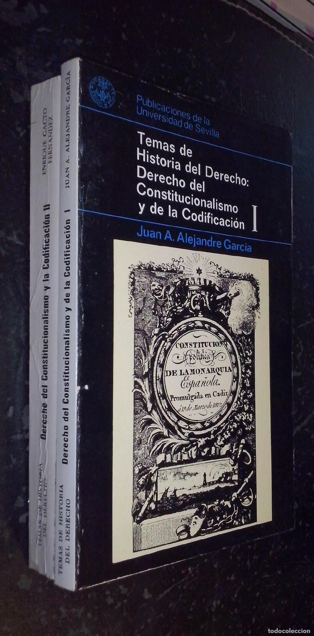 Libros: Temas de historia del derecho: Derecho del constitucionalismo y de la codificaci&oacute;n. 2 tomos - ALEJAN