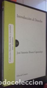 Libros: Introducci&oacute;n al derecho - &Aacute;LVAREZ CAPEROCHIPI, Jos&eacute; Antonio: - Foto 1