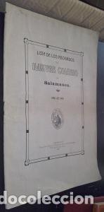 books: Lista de los Abogados del Ilustre Colegio de Salamanca. A&ntilde;o de 1914 - AN&Oacute;NIMO: