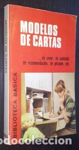 books: Modelos de cartas - AN&Oacute;NIMO: