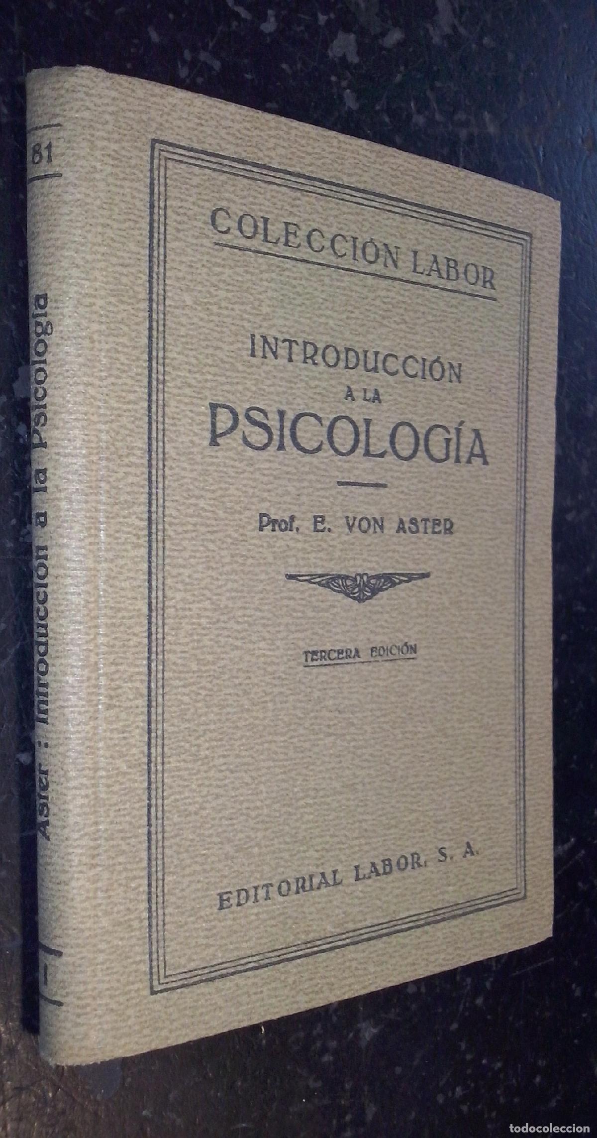 Libros: Introducci&oacute;n a la psicolog&iacute;a - ASTER, E. von: - Foto 1