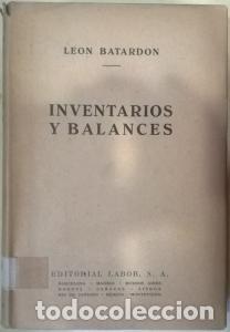 Libri di seconda mano: Inventarios y balances. Estudio jur&iacute;dico y contable - BATARD&Oacute;N, Le&oacute;n: