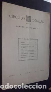 Libros: C&iacute;rculo catal&aacute;n. Bolet&iacute;n informativo N&int; 2. Enero 1953 - BOLET&Iacute;N: