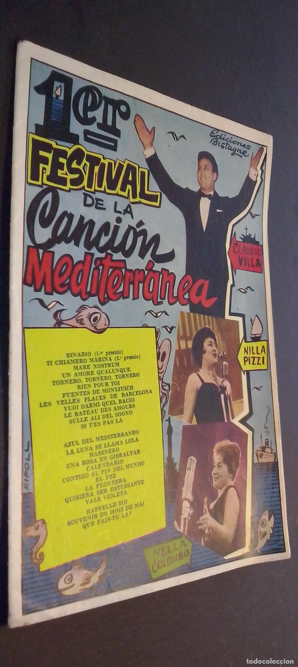 Libri di seconda mano: Primer Festival de la canci&oacute;n Mediterr&aacute;nea - CANCIONERO: