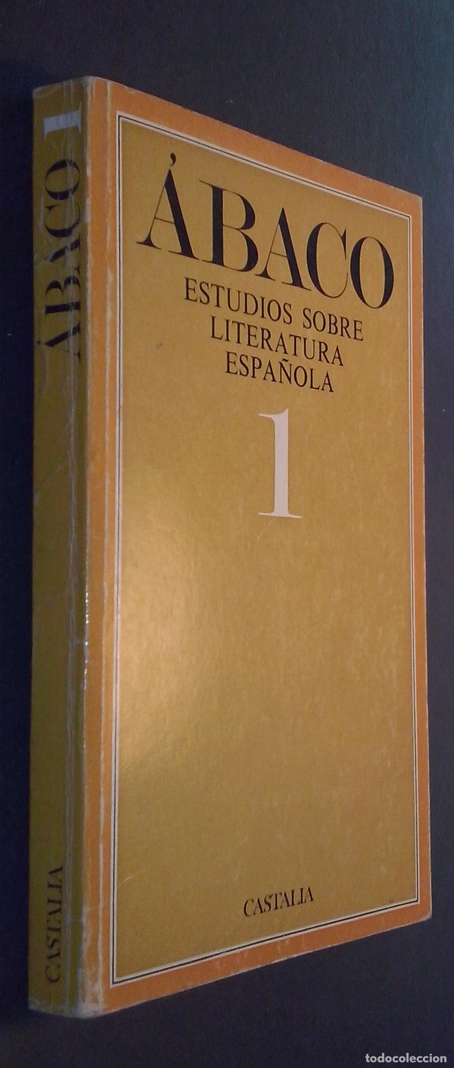 books: &Aacute;baco. Estudios sobre literatura espa&ntilde;ola 1 - AA. VV.: