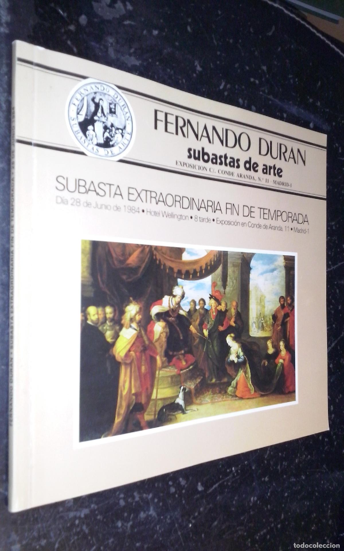 Libri di seconda mano: Fernando Dur&aacute;n. Subastas de arte. Subasta extraordinaria fin de temporada - CAT&Aacute;LOGO:
