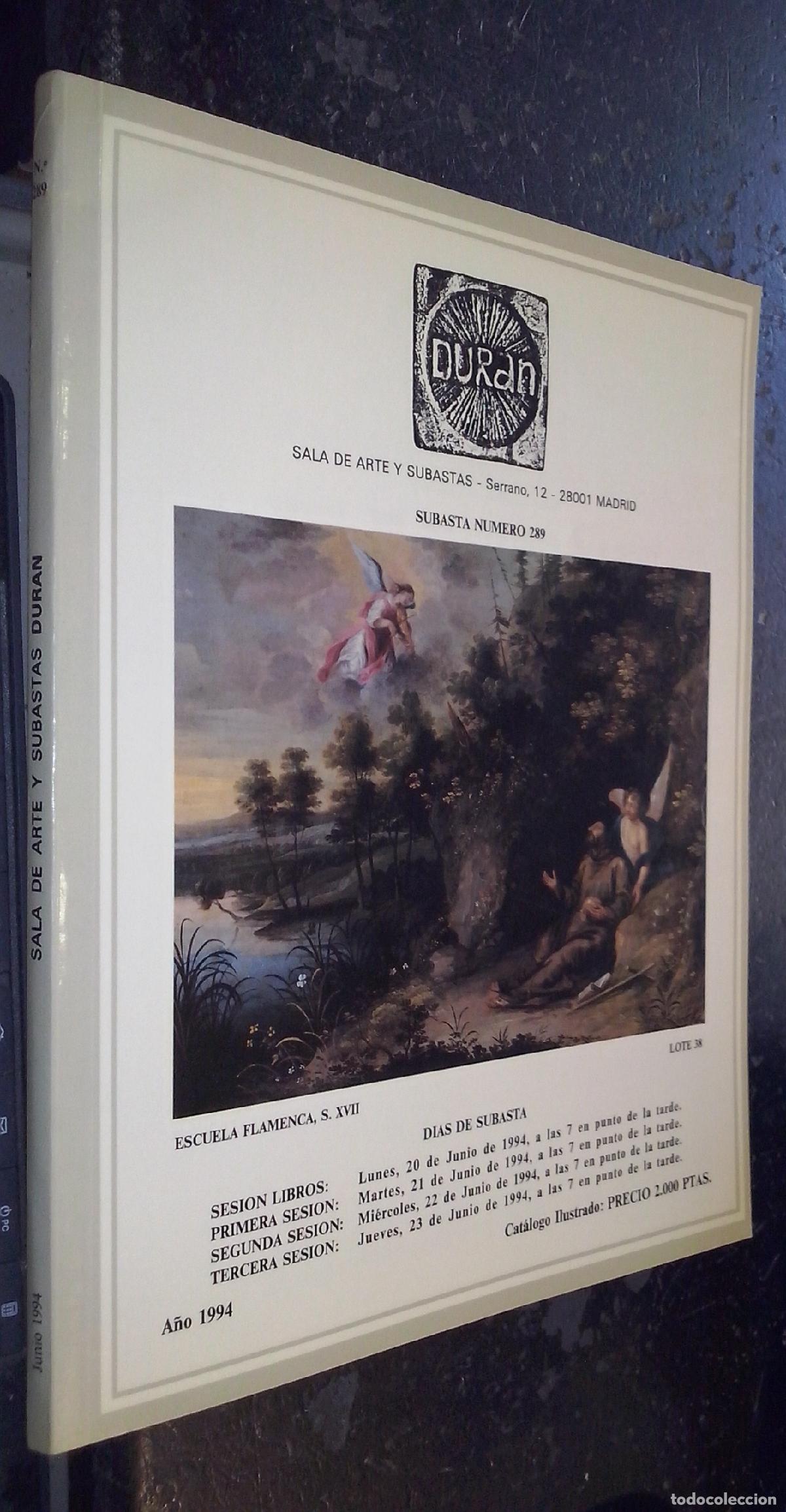 Libri di seconda mano: Duran. Subastas de Arte. N&ordm; - CAT&Aacute;LOGO:
