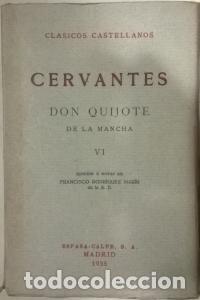 Livres: Don Quijote de la Mancha. Tomo VI - CERVANTES SAAVEDRA, Miguel de: