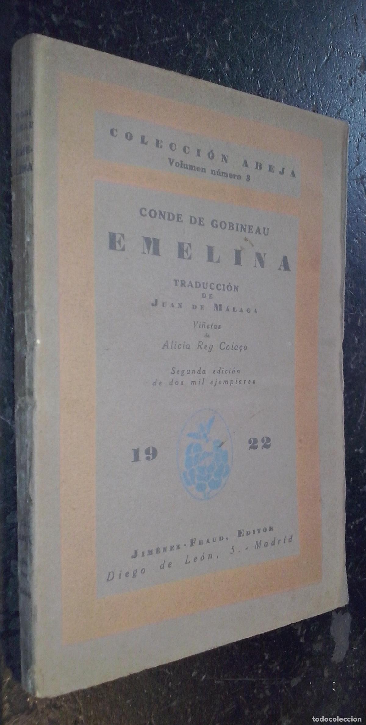 Libros: Emelina - CONDE DE GOBINEAU: - Foto 1