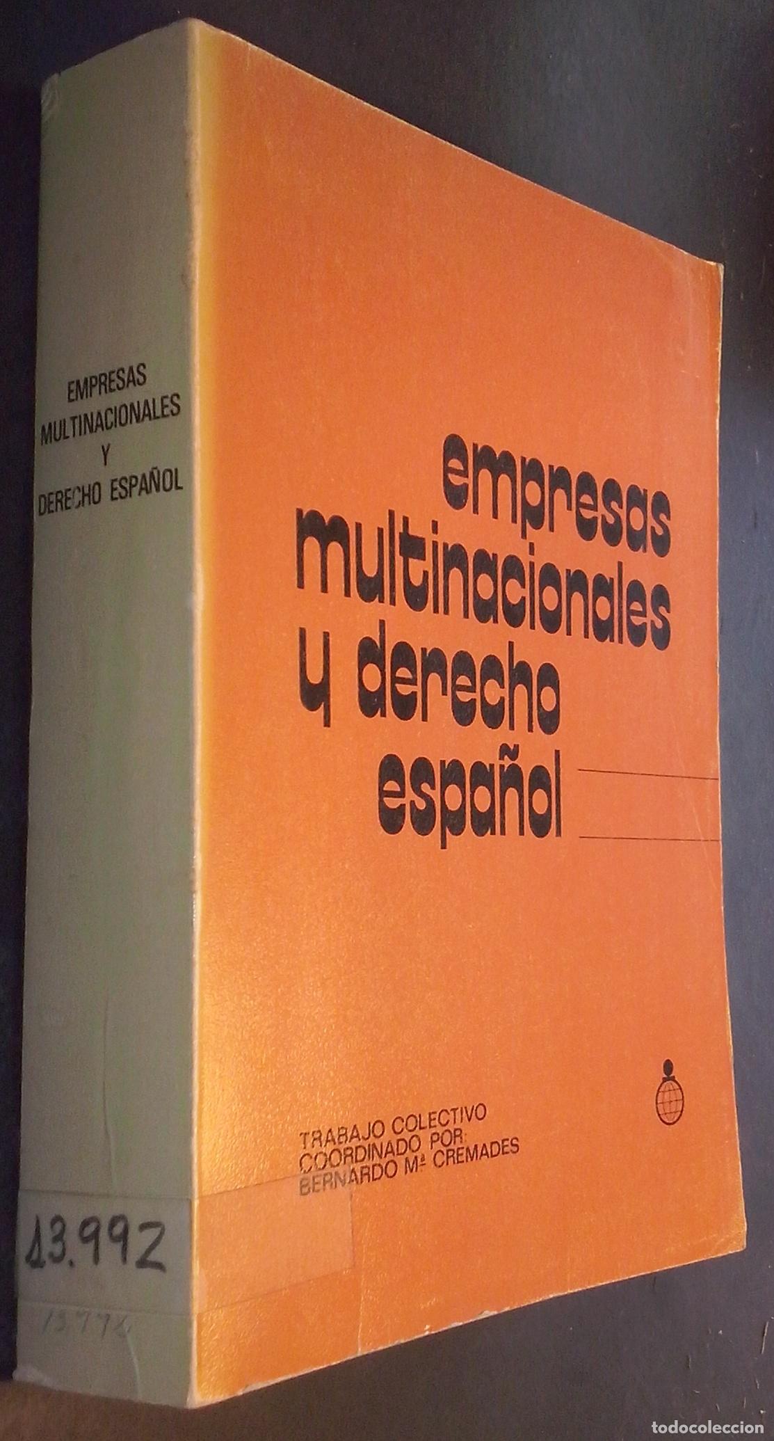 Livros em segunda m&atilde;o: Empresas multinacionales y derecho espa&ntilde;ol - AA. VV.: