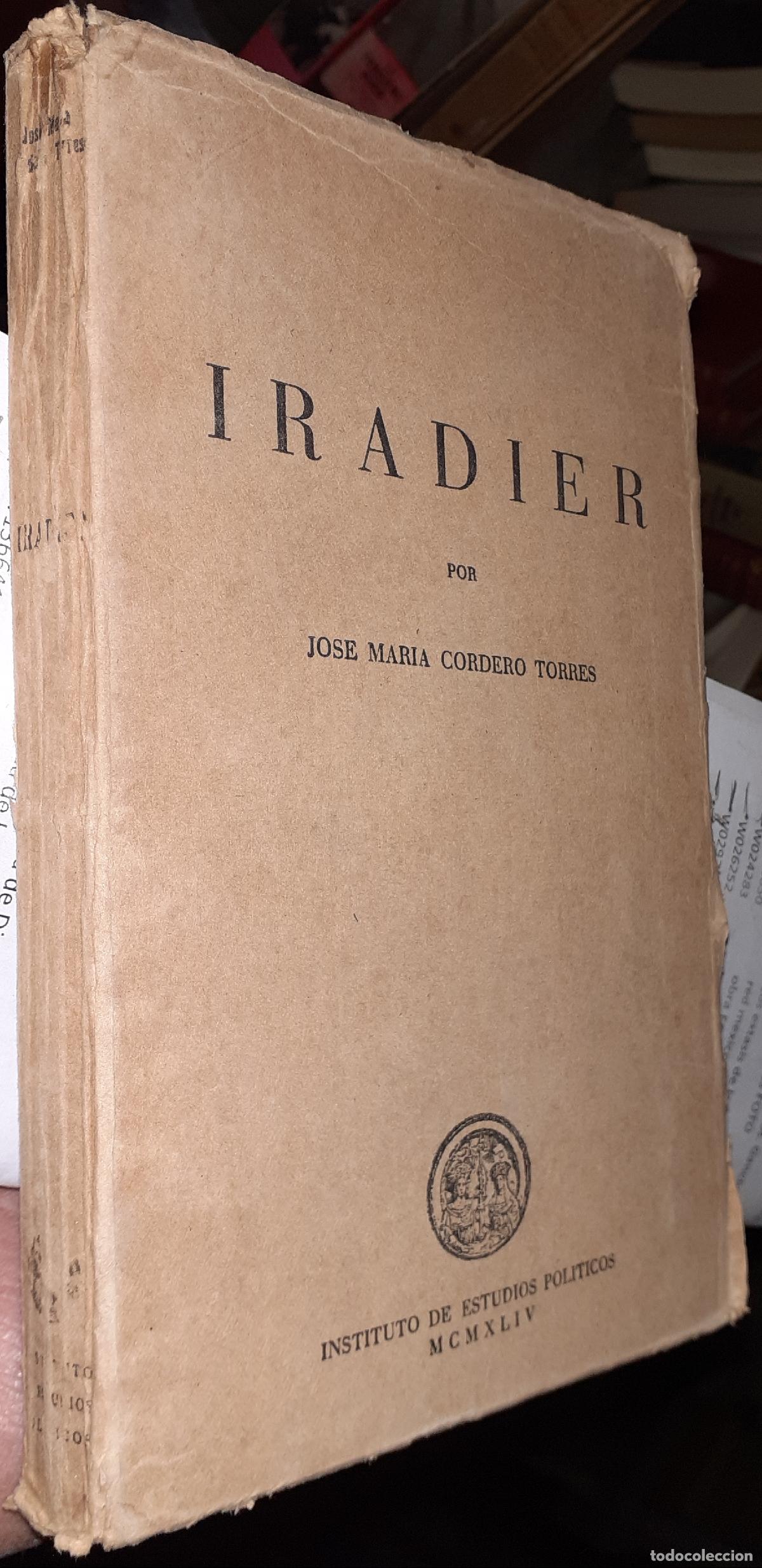 B&uuml;cher: Iradier - CORDERO TORRES, Jose Mar&iacute;a: