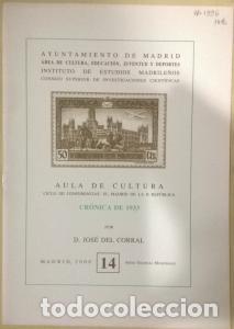 Libros: Cr&oacute;nica de 1933 - CORRAL, Jos&eacute; del: - Foto 1