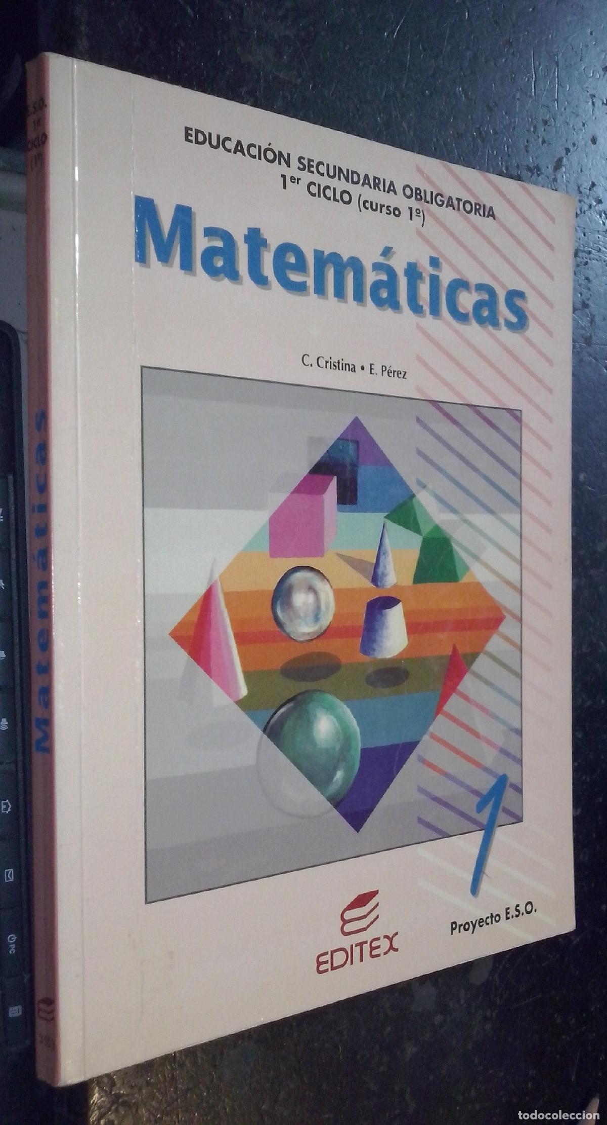 Libros: Matem&aacute;ticas. Educaci&oacute;n Secundaria Obligatoria. 1er ciclo (Curso 1&ordm;) - CRISTINA SERRANO, Carlos y P&Eacute;R