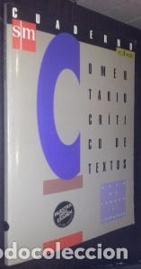 Libri di seconda mano: Cuaderno de comentario cr&iacute;tico de textos - DIAZ BL&aacute;ZQUEZ, Antonio; L&Oacute;PEZ GUTI&Eacute;RREZ, Javier; MEN&Eacute;NDEZ