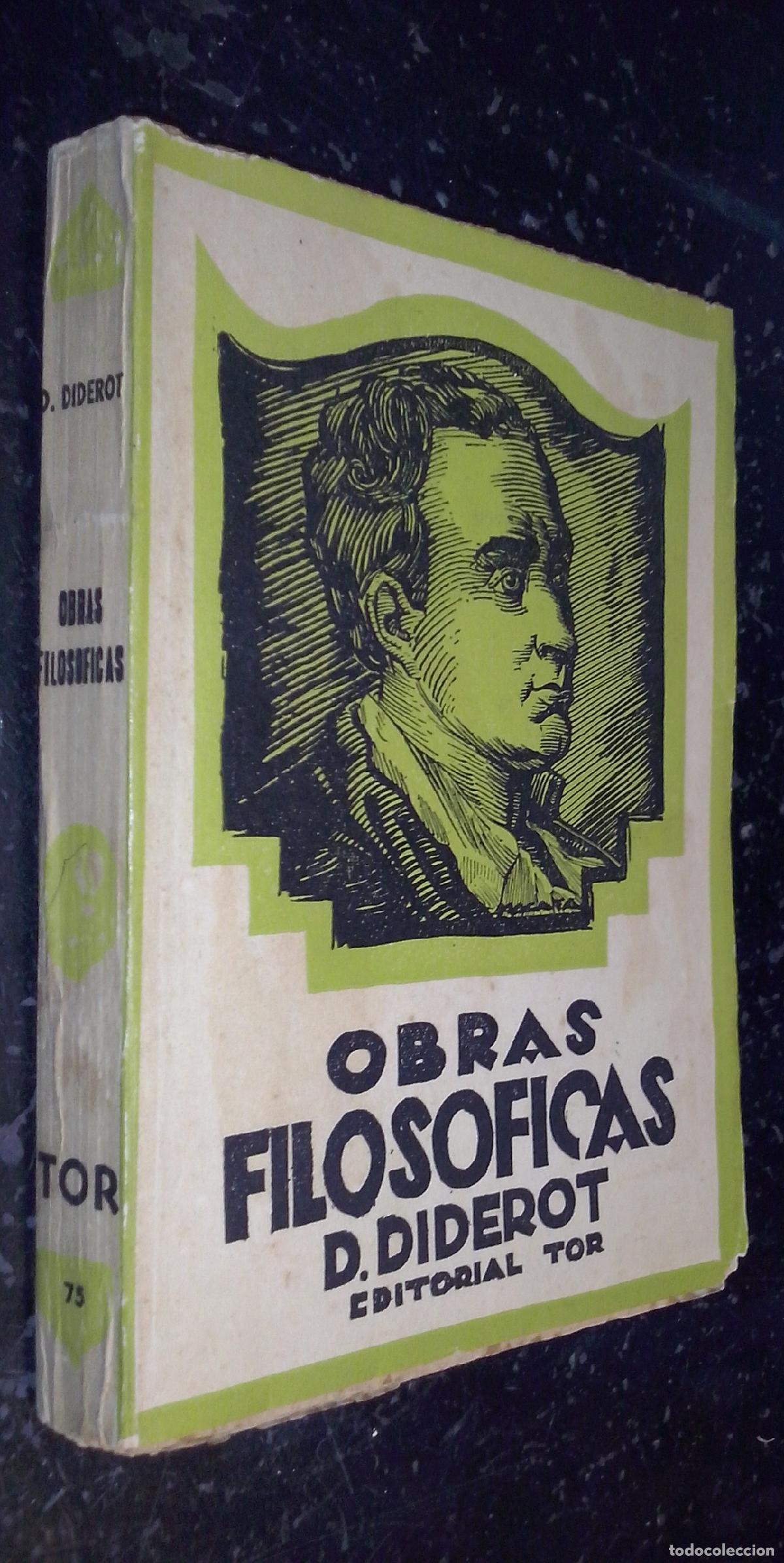 Libros: Obras filos&oacute;ficas - DIDEROT, D.: - Foto 1