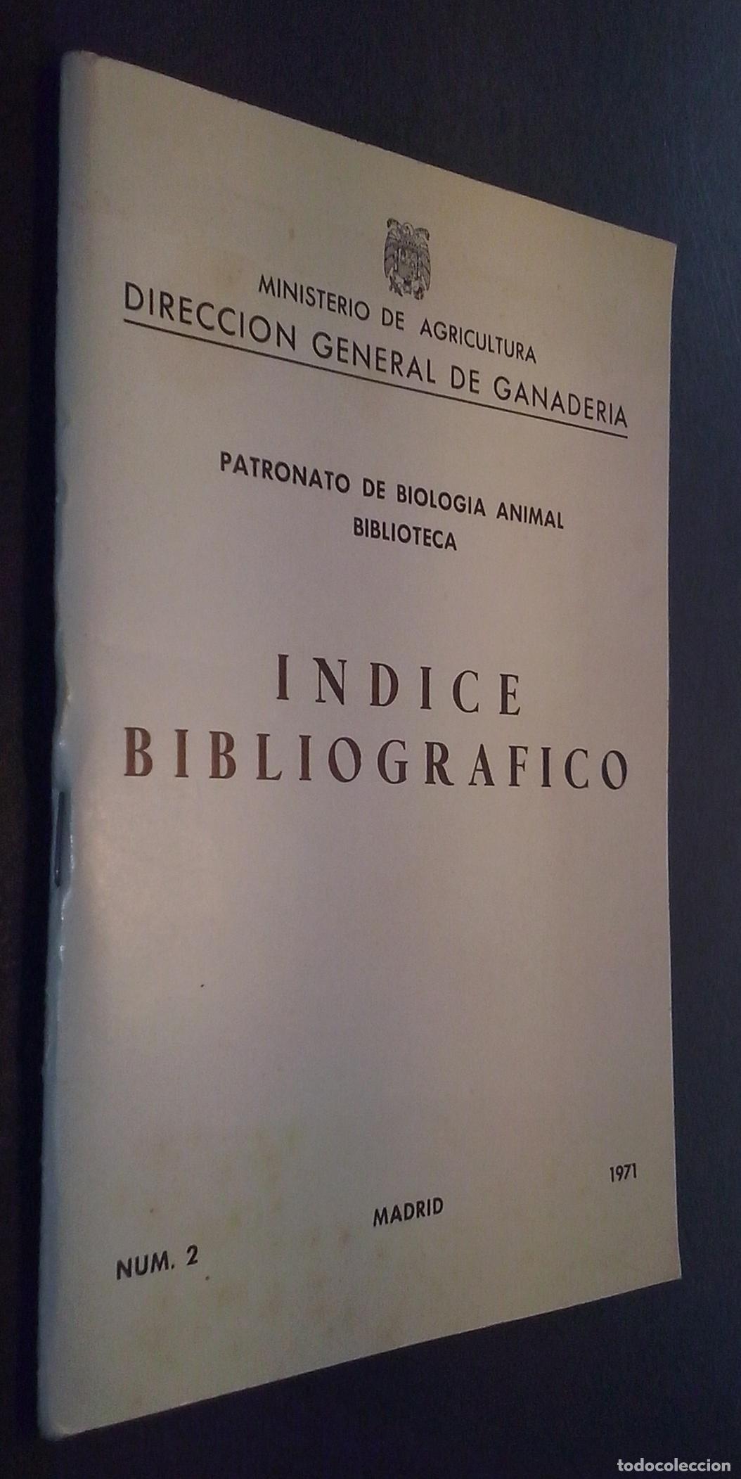 B&uuml;cher: Patronato de biolog&iacute;a animal. Biblioteca. &Iacute;ndice bibliogr&aacute;fico. N&ordm; 2 - AA. VV.: