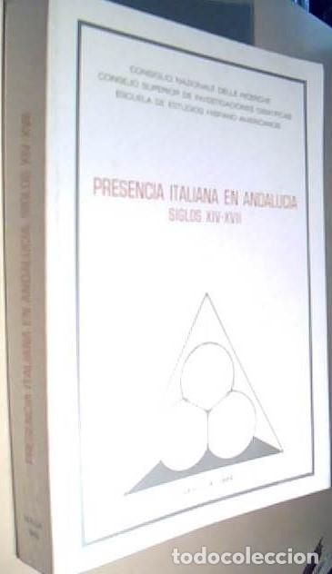 books: Presencia italiana en Andaluc&iacute;a siglos XIV-XVII. Actas del III coloquio Hispano-Italiano - AA. VV.: