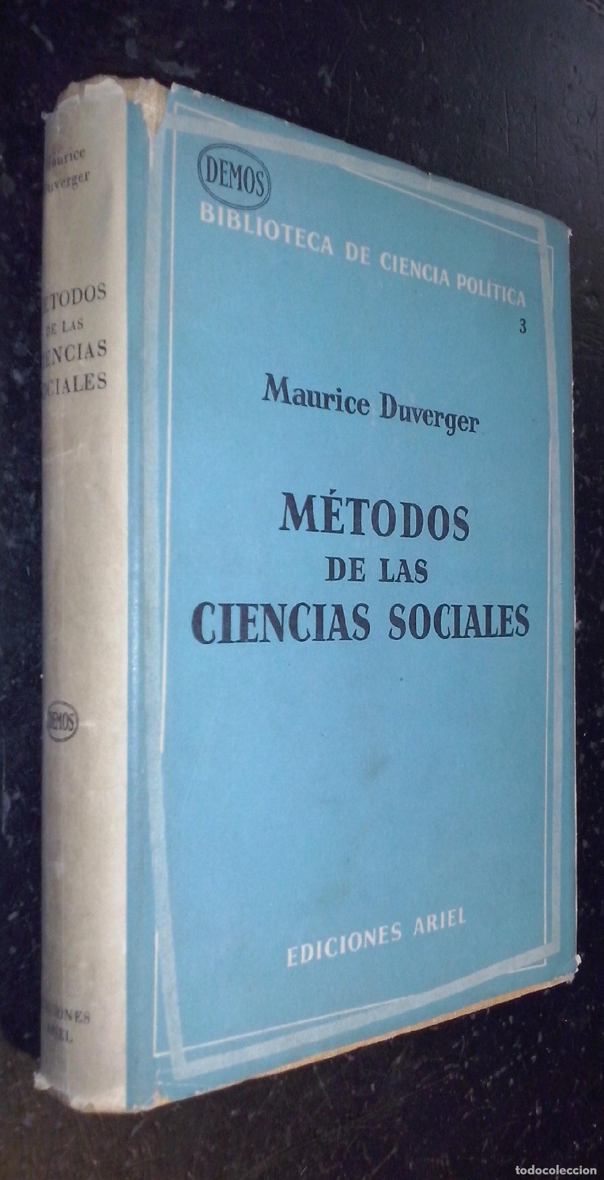 Libros: M&eacute;todos de las ciencias sociales - DUVERGER, Maurice: