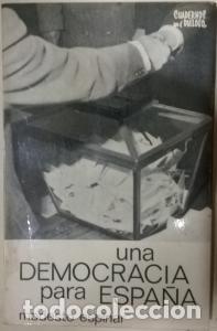 Libros: Una democracia para Espa&ntilde;a - ESPINAR, Modesto: - Foto 1