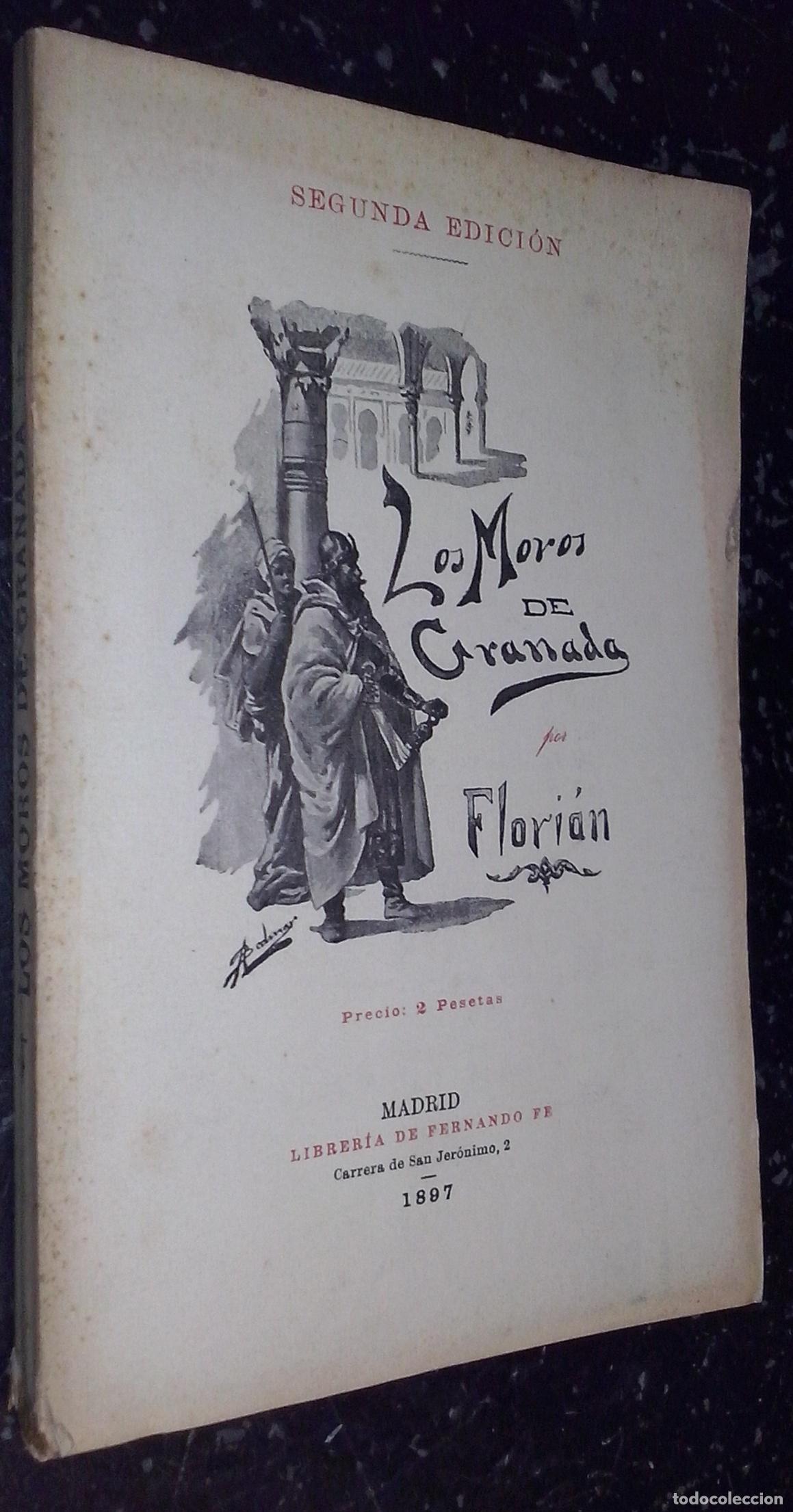Libros: Los moros de Granada - FLORI&Aacute;N: - Foto 1