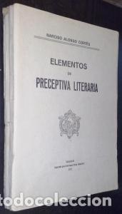 Libri di seconda mano: Elementos de receptiva literaria - ALONSO CORT&Eacute;S, Narciso: