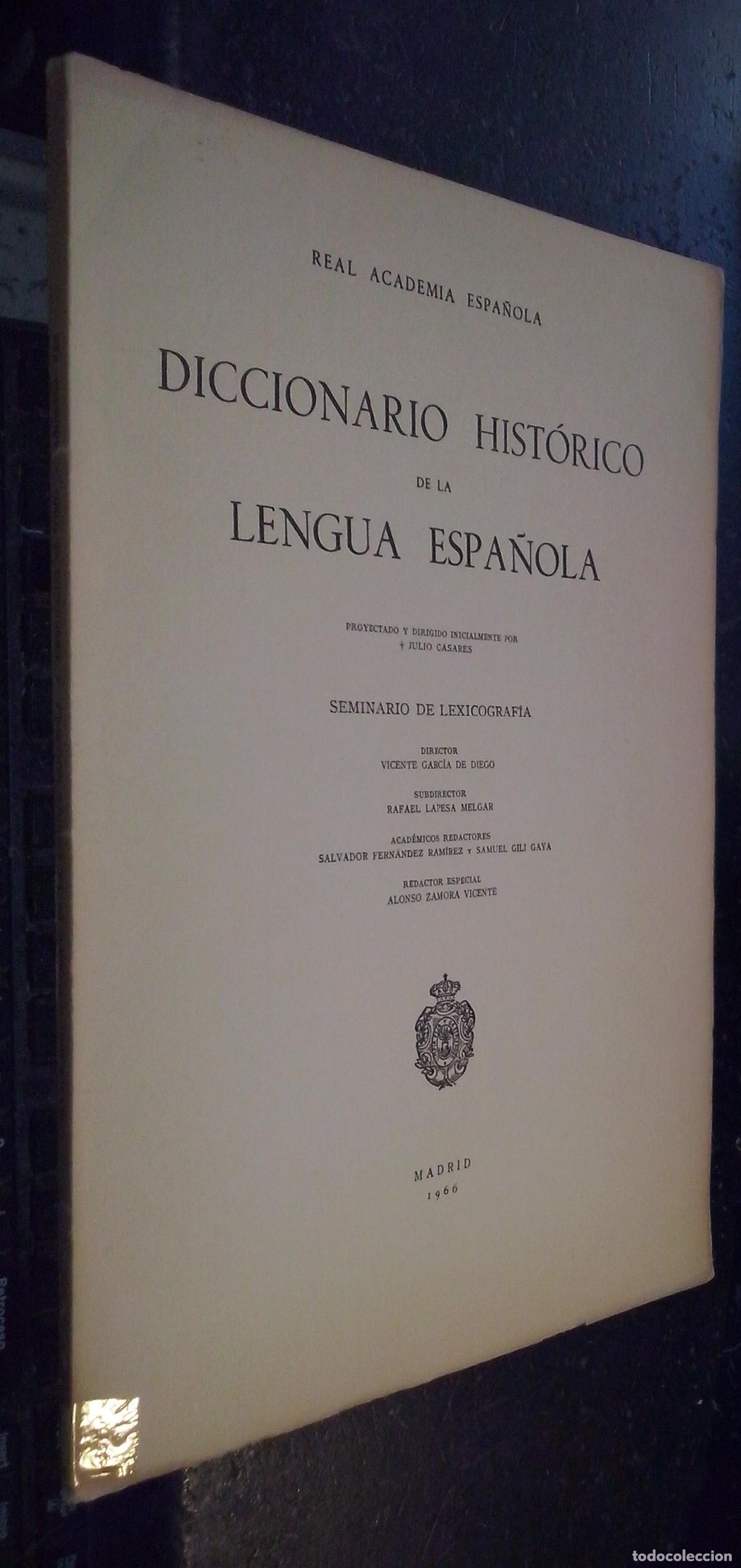 Libros: Diccionario hist&oacute;rico de la lengua espa&ntilde;ola. Seminario de Lexicograf&iacute;a. Fasc&iacute;culo s&eacute;ptimo: aducci&oacute;n-