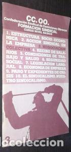 Libros: CC.OO. Confederaci&oacute;n Sindical de Comisiones Obreras. Formaci&oacute;n sindical. Curso nivel b&aacute;sico - AN&Oacute;NIM