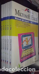 Libros: Microsoft Excel. Manual del usuario. 5 vol&uacute;menes - AN&Oacute;NIMO: