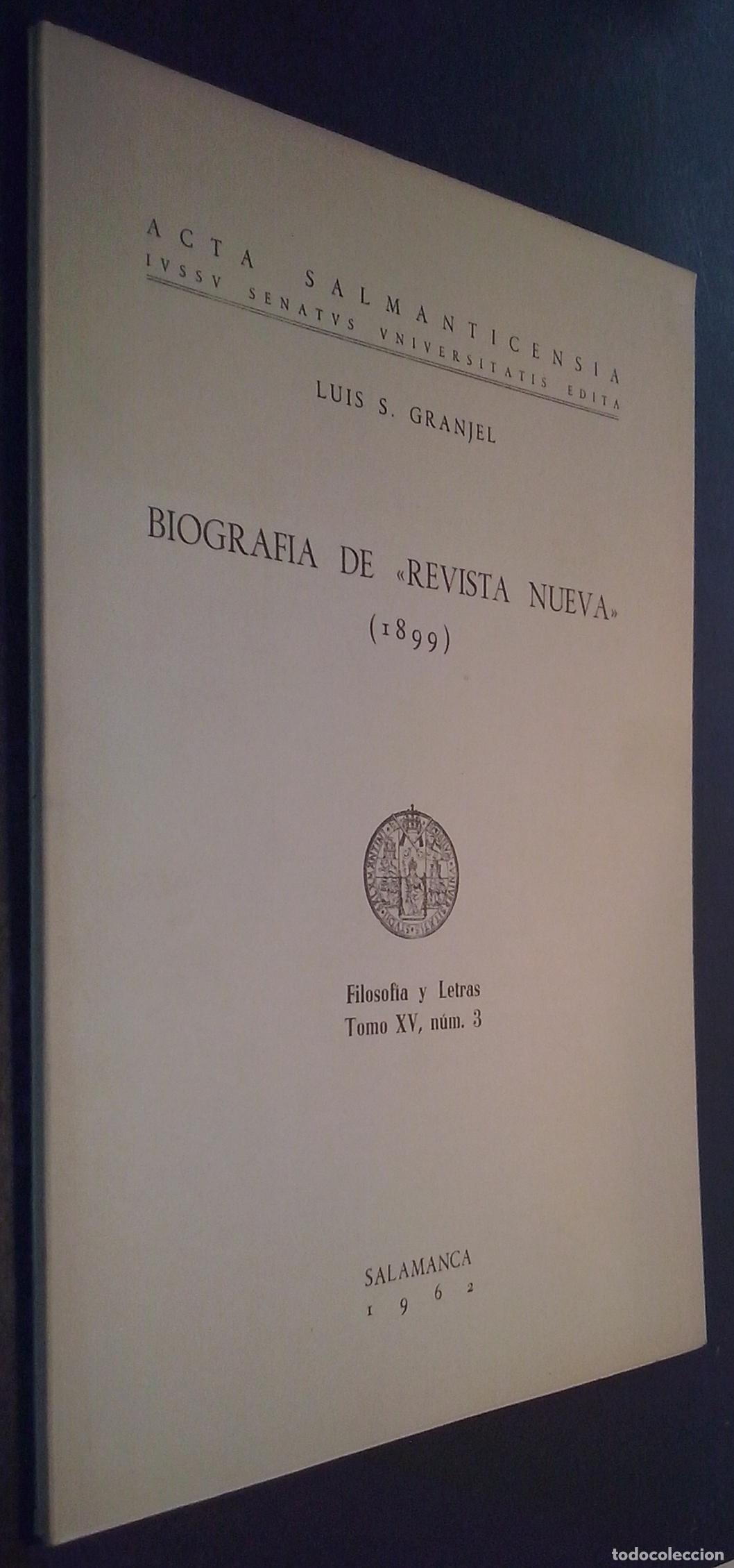 Libri di seconda mano: Biograf&iacute;a de Revista Nueva (1899) - GRANJEL, Luis S.: