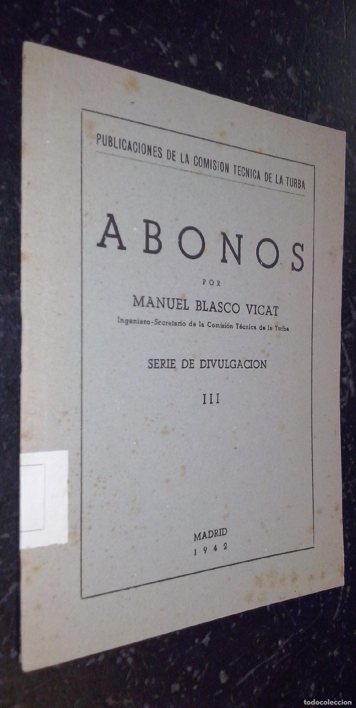 Libri di seconda mano: Abonos - BLASCO VICAT, Manuel: