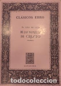 Libros: De los nombres de Cristo - LE&Oacute;N, Fray Luis de: - Foto 1