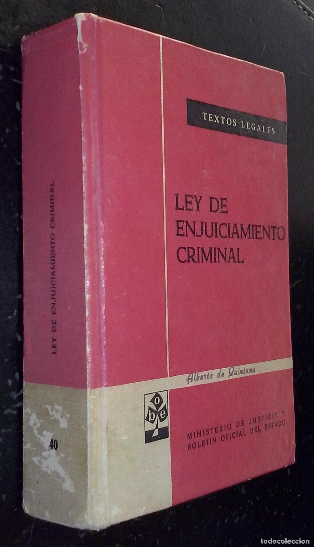 Libri di seconda mano: Ley de enjuiciamiento criminal - LEGISLACI&Oacute;N: