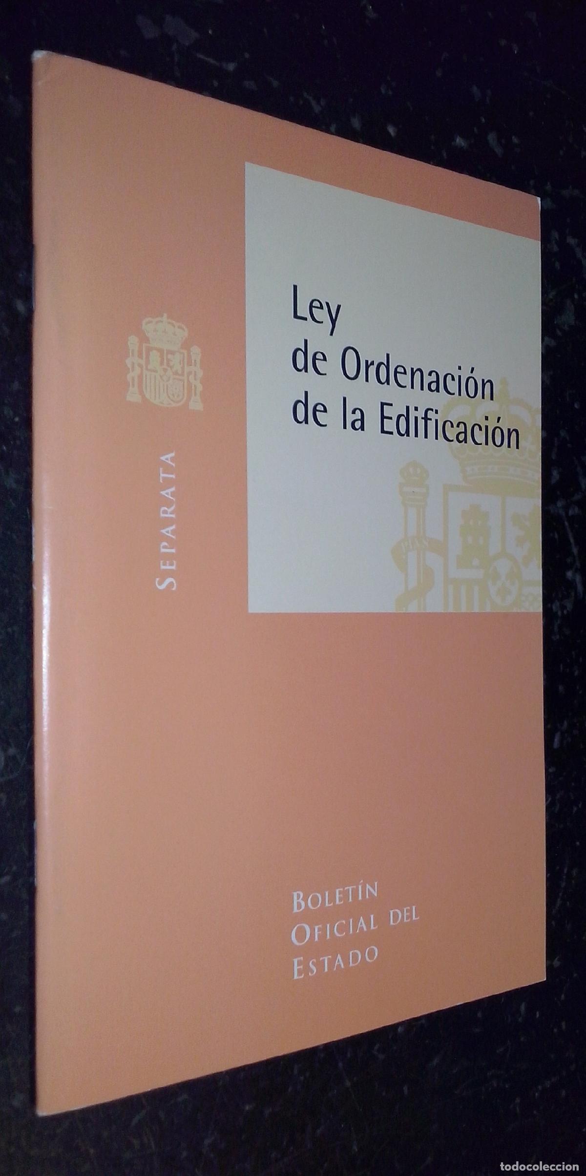 Libros: Ley de Ordenaci&oacute;n de la Edificaci&oacute;n. Separata - LEYES: - Foto 1