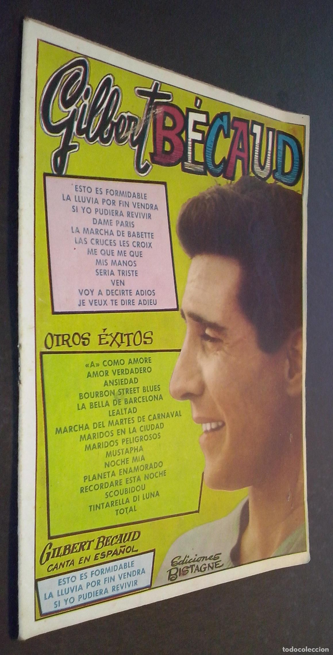 Libros: Gilbert Becaud. Sus &eacute;xitos en discos La Voz de su Amo - CANCIONERO: - Foto 1