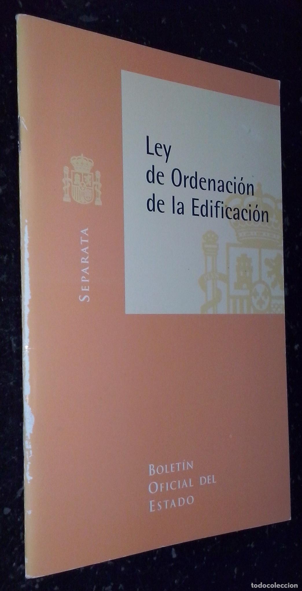 Libros: Ley de ordenaci&oacute;n de la edificaci&oacute;n. Separata - LEYES: - Foto 1