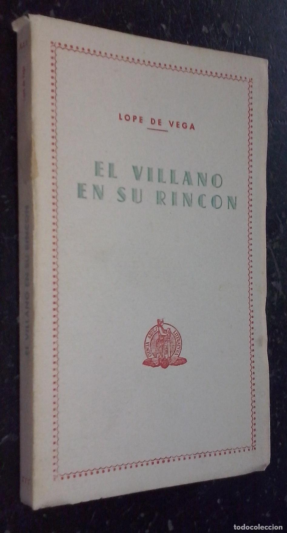Libros: El villano en su rinc&oacute;n - LOPE DE VEGA: - Foto 1